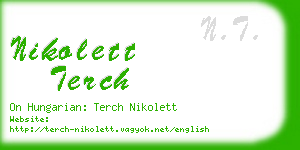 nikolett terch business card